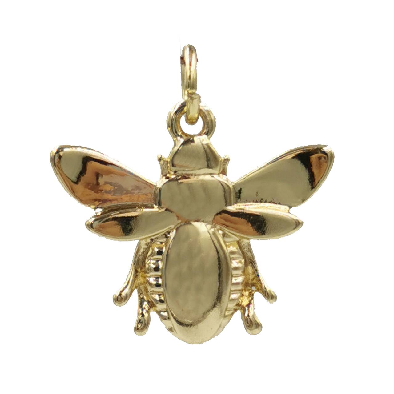 12 Pack: Charmalong™ Gold Bee Charm by Bead Landing™